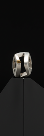 Platinum geometric statement ring